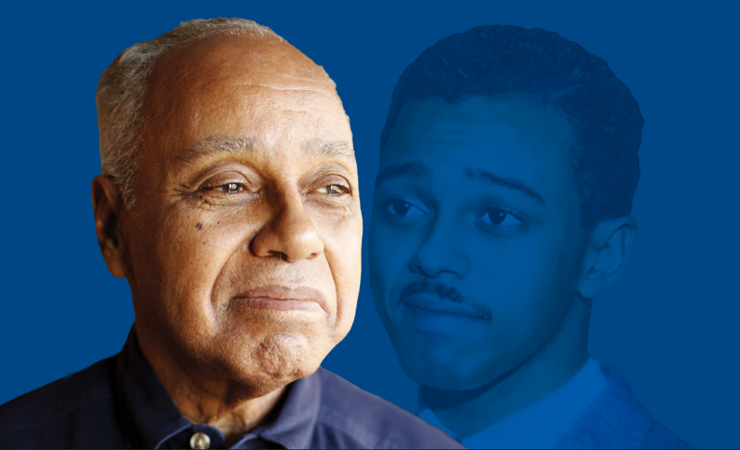 A composite image of Joseph McNeil when young and old